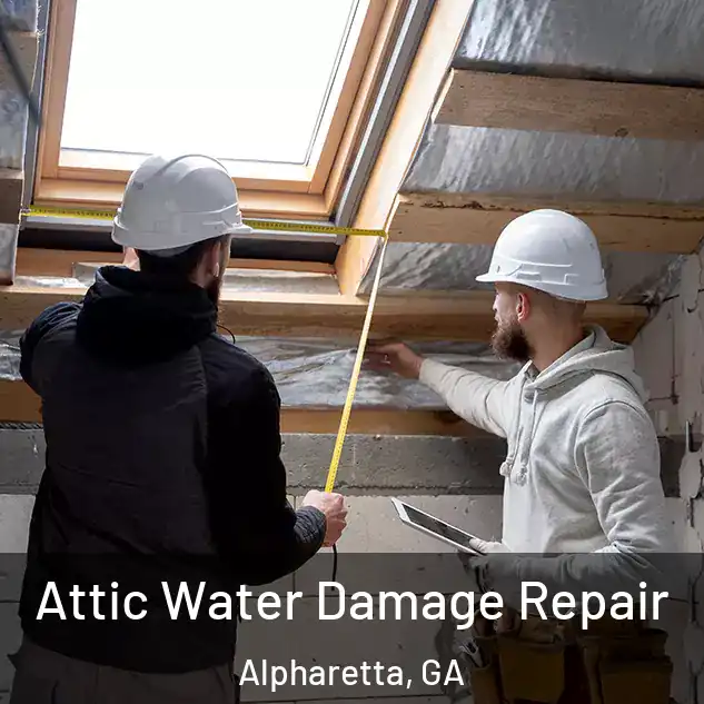  Attic Water Damage Repair Alpharetta, GA