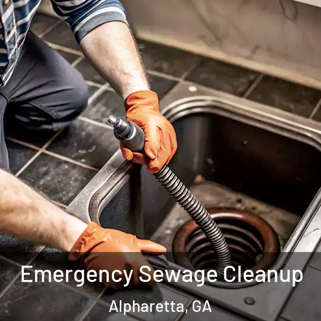  Emergency Sewage Cleanup Alpharetta, GA