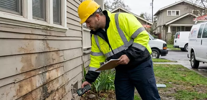 Water Damage Exterior Wall Alpharetta