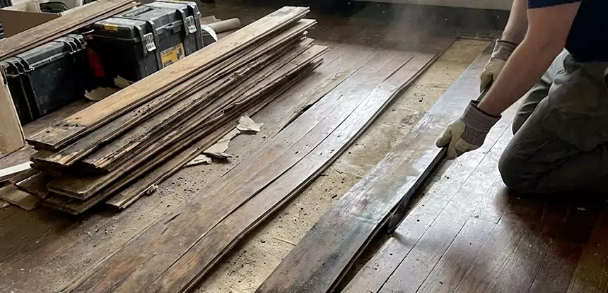 Wood Veneer Water Damage Repair Alpharetta