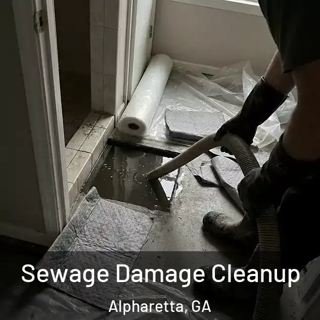  Sewage Damage Cleanup Alpharetta, GA
